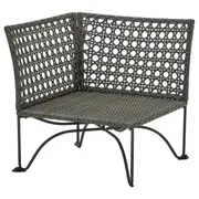 JUTHOLMEN corner section, outdoor, dark grey-brown