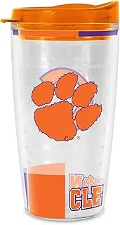 Rico Industries NCAA Clemson Tigers Double Wall 16oz Tritan Tumbler