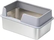 WeiLaiKeQi Premium Cat Litter Box with Odor Control for Home Use, S Gray