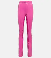 [Rotate] Rotate Laminated high-rise slim pants AU 6 pink