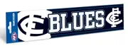 Carlton Blues AFL Team Logo Bumper Sticker 305mm x 75mm