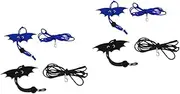 Sosoport 2sets Dog Leash with Reptile Harness 2 Sizes Lizard Harness Leash Pet Outdoor Accessory Adjustable Rope Small Animal Lizard Reptile 2pcs*2