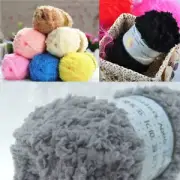 50g Chunky Faux Fur Cashmere Knitting Yarns Soft Acrylic Plush Yarn Chunky Yarn