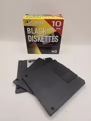 Memorex Black Diskettes 3.5" HD Computer Floppy Disks 10 Pack +3