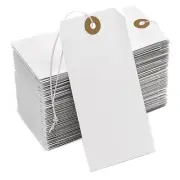 Reinforcing Hole Tag with String Attached,200 Pcs Hanging Tags with9679