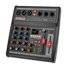 3 Channel DJ Mixer Audio Interface with 16 Effects USB Phantom Power EQ Controls