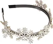 Mikinona Fashion Headband Snowflake Design for Christmas Elegant Girls Headdress Sturdy Material