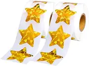 HONMEET 2 Rolls Star Sticker Seals Self Adhesive Labels for Multi Function Decorative Stickers for Scrapbooking Parties Festive Occasions