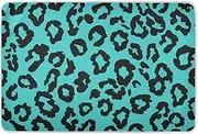 Leopard Teal Black Potty Training Pad Waterproof Washable Potty Training Mattress Pad Portable Bed Liners for Baby Toddler Children , 52" L x 34" W bolsas para
