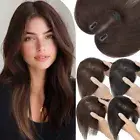 Clip in Bangs Real Human Hair Toppers for Women Curtain Bangs for Thinning Hair