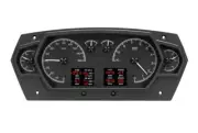 Dakota Digital Universal 6 Gauge Competition Analog System Black Kit HDX-2200-K