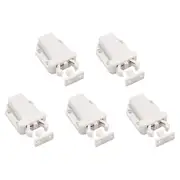 5PCS Furniture Lock Cabinet Touch Latch with Function Push to Open Catch Lock for Cupboard Wardrobe White