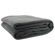 Jason Commercial Premium Polar Fleece Blanket Charcoal