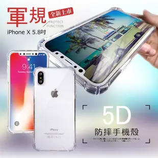 全包覆 5D軍規防摔手機殼 iPhone X/5/5S/SE/6/6S/7/8 PLUS/XR/XS (10折)