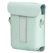 For FUJIFILM Instax mini Link 3 Full Body Leather Case Bag with Strap Green