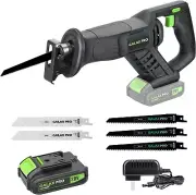 Versatile 20V Cordless Reciprocating Saw - Ideal for Wood and Soft Metal Cutting