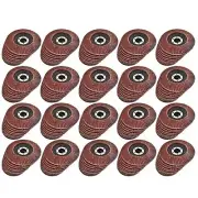 200 x Flap Discs 60 Grit Angle Grinder 4.5" (115mm) Flat Sanding Grinding AT929