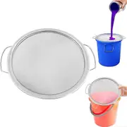 60 Mesh 304 Stainless Steel Fine Mesh Paint Strainer for 5 Gallon Bucket, Paint Bucket Filter Impurities, Reusable Silver