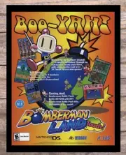 Bomberman Land Framed Nintendo DS Video Game Art 2006 Vintage Print Ad