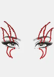 Flame On Rhinestone Face Gems