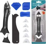 Caulking Tools Set 11pcs Silicone Sealant Finishing Tool for Kitchen Bathroom