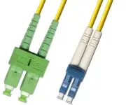 150M (492ft) OS2 LC/UPC to SC/APC Fiber Optic Cable Duplex Singlemode 9/125