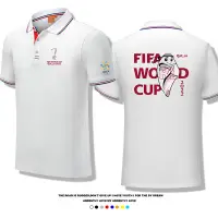 在飛比找蝦皮商城精選優惠-球迷POLO衫 2022卡達足球世界盃紀念POLO衫 創意吉