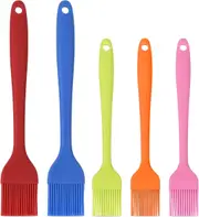 Silicone Basting Brush Set 5 Pack Heat Resistant BBQ Grill Baking Cooking Pastries