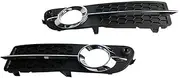 Car Front Bumper Fog Lamp Cover Fog Lamp Grille Frame Compatible For Volvo S80 2009 2010 2011 2012 2013 30744919 30744920(Right)