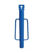 Post Rammer Star Picket Post Driver Solid Steel Handle 23 inch