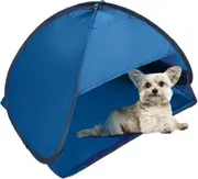 Pop-up Beach Shelter - 1 Portable Beach Tent For Camping, Picnic, Small Dogs, Cats And Other Small Pets, Blue 1