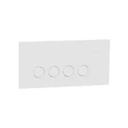 Clipsal 1044PA-ZW Switch, Clipsal Solis, 4 gangs, horizontal, 16AX/20A