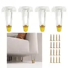 Susenya Kitchen Cabinet Feet, 4.72" Modern Table Legs,acrylic Legs For