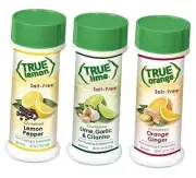 True Lemon Pepper, Orange Ginger, & Lime Garlic Cilantro Spice Shaker Kit