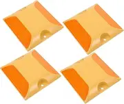 SWOOMEY 4Pcs Reflective Highway Deceleration Pad Durable Speeds Buffer Blocks for Use Easy Installation Impact Resistant Road Markers for Enhanced Night Visibility