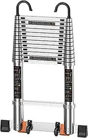 Telescopic Ladder Industrial-Grade Extension Ladder for Home/Office/Work/Rooftops, Portable Multi-Purpose Retraction Collapsible Ladder, Supports 150kg (Size : 5.7m/18.7ft) Interesting