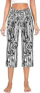 [RPLIFE] Hairdressing Tools Black Womens Casual Pants, High Waisted Casual Pants for Women, Lightweight Yoga Pant for Women, Crossover Workout Pant