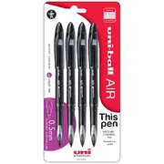 Uni-Ball Air Micro Rollerball Pen Black 4 Pack
