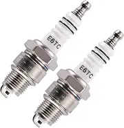 GOOFIT E6TC Spark Plug Replacement for 152F 154F 50cc 70cc 90cc 110cc Motorcycle ATV Go-karts Mini Bike 150cc Moped,Pack of 2