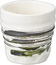 White Brush Shochu Cup Mini [3.2 x 3.1 inches (8.2 x 8 cm), 9.5 fl oz (270 cc] | Free Cup |