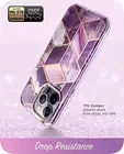 For iPhone 14 Pro, i-Blason Cosmo Fexible Case w/ Screen Shockproof Cover