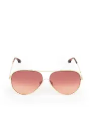 Gold & Wine Orange Gradient Sunglasses