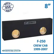 8" Dual Sealed Slim 1999 - 2007 Ford F250 Crew Cab Sub Box Subwoofer Enclosure