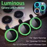 Luminous Camera Lens For Apple iPhone 13 12 11 Pro Max Tempered Glass Protector