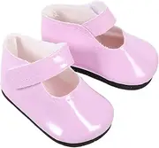 Yardwe 1 Pair Miniature Shoes for Dolls Cute PU Dress Up Accessories for Doll Collection and House Decor