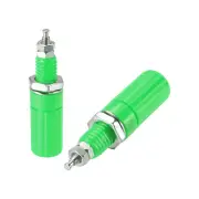5 Pcs Audio Terminal Connector Binding Post 4mm Banana Jack Panel Mount Green