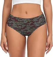 [JBYJBX] Programmer Programming Code Print Women's Briefs XS-4XL Bikini Ladies Underpants Panties Full Coverage Seamless