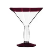 Libbey 92306R Aruba 15 oz Anneal Treated Cocktail Glass w/ Red Rim -1 Doz