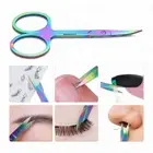 New Chameleon Curved Head Eyebrow Scissor, Nail Art Makeup Tools