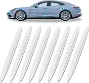 AOMZKOL 8Pcs Car Door Protector Edge Guards, Waterproof Multifunctional Car Door Edge Guards, Easy to Install with Strong Adhesives, Universal Car Side Door Edge Protector (White)